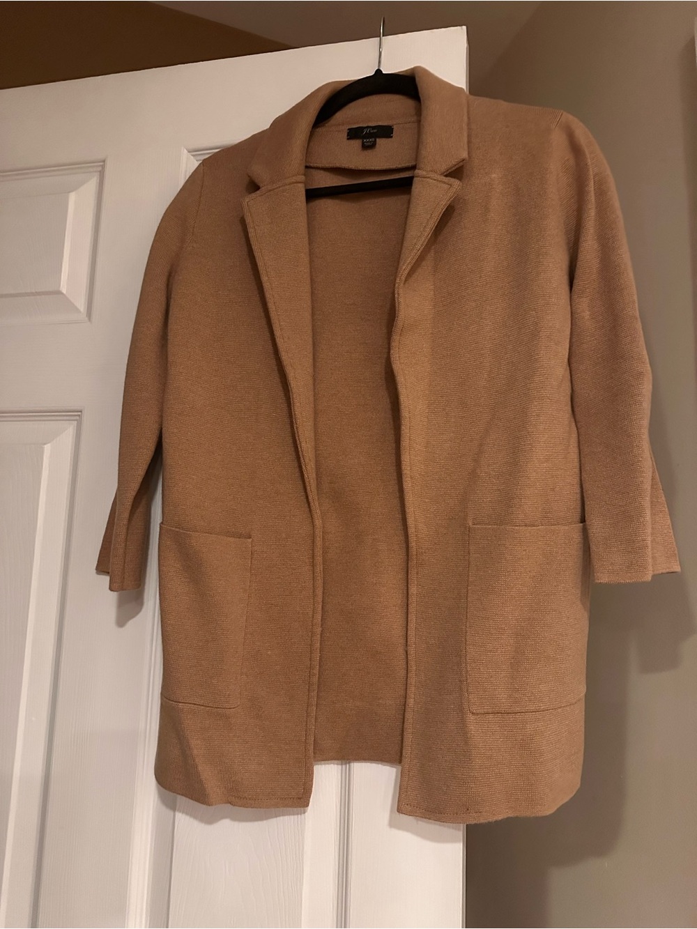 JCrew Camel Open-Front Coatigan - Women's Jacket & Coat